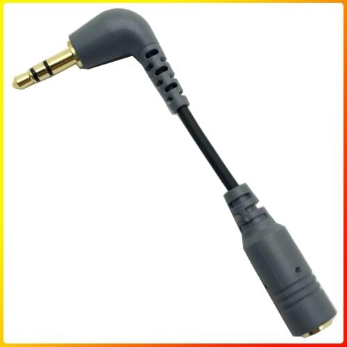 TRRS to TRS Adapter - 3.5mm (Female) TRRS Microphone Adapter Cable to 3.5mm TRS (Male) for Cameras and Recorders