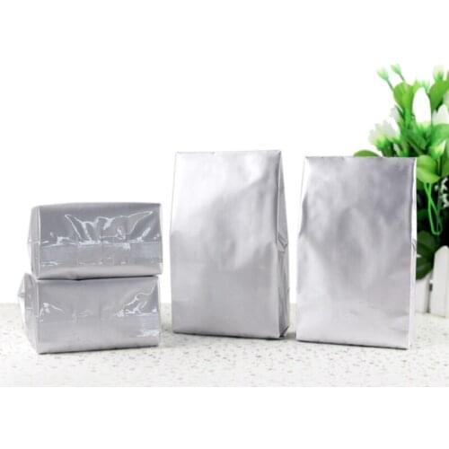 Free Shipping DHL 9*22+5 700pcs Open Top Stand Up aluminum foil With Clear Window For Party Food Gift Packing Bellows Pocket