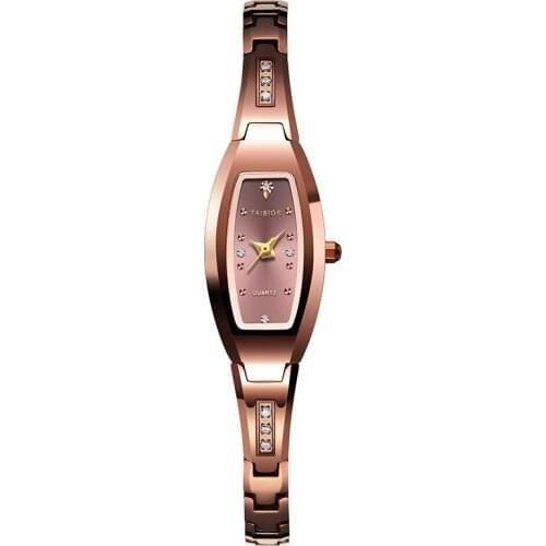 Luxury Diamond Women Watches Tungsten Steel Bracelet Crystal Rose Gold Ladies Watch relogio feminino zegarek damski reloj mujer