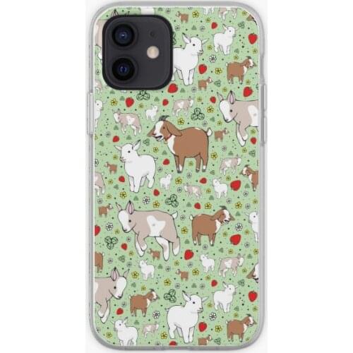 Goats Phone Case for iPhone 6 6S 7 8 Plus 11 12 13 Pro Max Mini 5 5S SE X XS XR Max Flower Cover Coque Print Photos Silicon