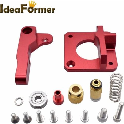 3D Printer Parts upgrade MK8 Red Remote Extruder For 3D Printer Full Metal Extruder Bowden Right Left Hand 1.75 Filament