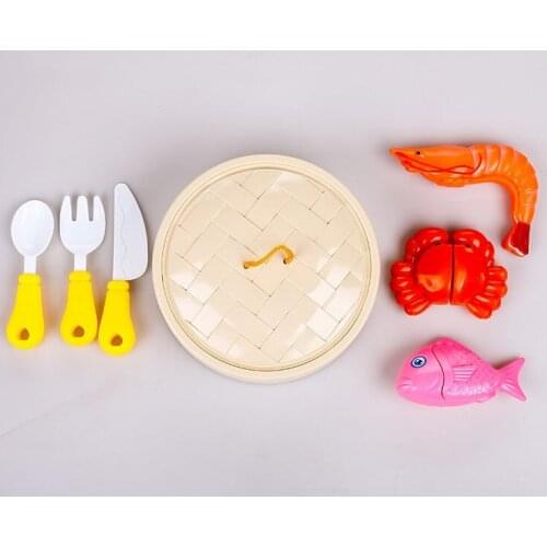 Simulated food cultivate toy Hognsign New-fashioned Cooking Toys For Children Plastic Knife Fork And Spoon Simulated
