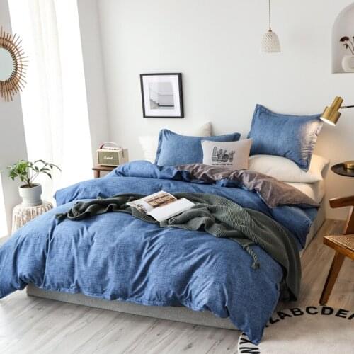 Popular Pure Color Simple Cocoa Texture Luxury Comforter Bedding Set Fashion King Queen Twin Size Bed Linen Duvet Cover Sets
