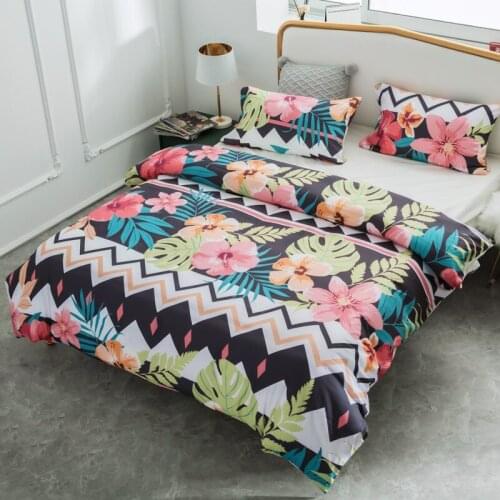 Flowers Bedding Set Duvet Cover Set 3d Bedding Digital Printing Bed Linen Queen Size Bedding Set Fashion Design