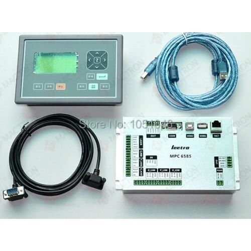 Free shipping, Motion Controller leetro mpc6585 with white color dongle and all parts, mpc6585 mainboard