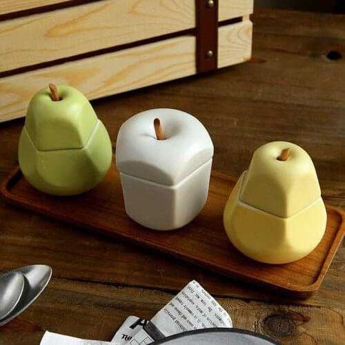 Creativity Fruit Shape Seasoning Jar Container Seasoning Bottle Pear Seasoning Container Box Kitchen Accessories