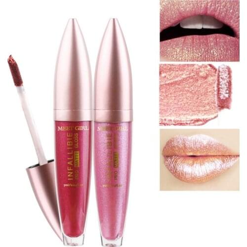Cool High Light Lip Gloss Long Lasting Velvet Lipstick Waterproof Easy To Wear Lip Face Makeup Comestics Korean Maquillaje TSLM1