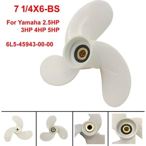6L5-45943-00-00 Boat Propeller 7 1/4X6-BS For Yamaha Outboard Motor 2.5HP 3HP 4HP 5HP F2.5A 3A