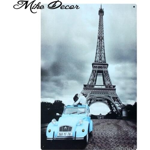 [ Mike86 ] Romantic Love Paris Vintage Metal signs wall decor Party Office Pub Painting art B-160 Mix order 20*30 CM