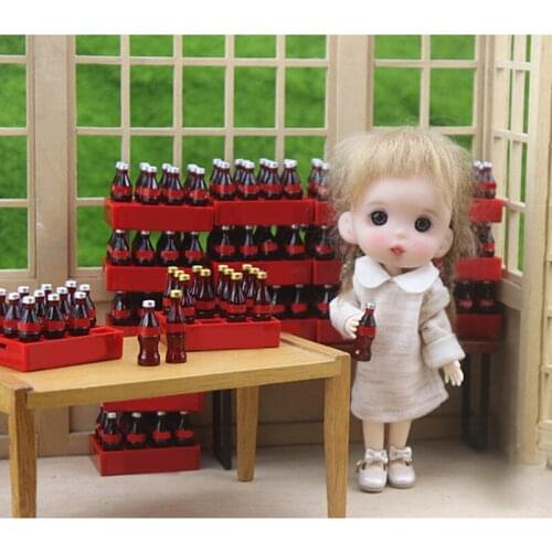 Cute Mini Cola Miniature Food Scene Model Doll House Accessories Dollhouse Miniature 1:12 Doll Accessories Girls Toys