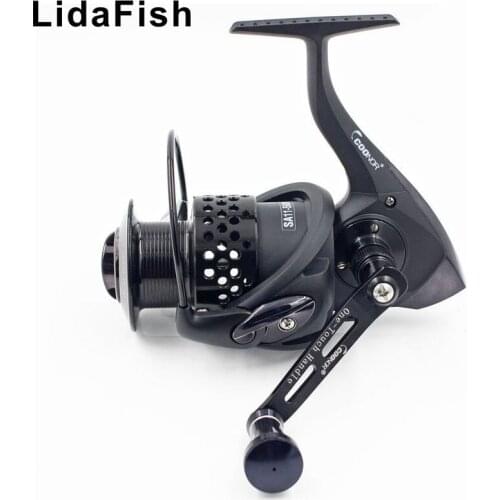 LidaFish Brand full metal wire cup 11+1BB braking force 9 kg sea pole rock fishing spinning wheel fishing line wheel