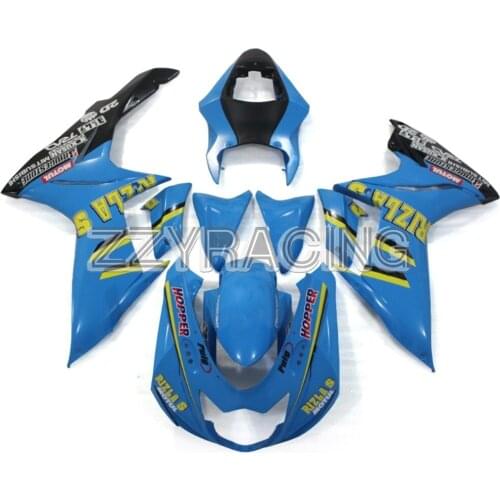 Full Motorcycle Fairings Kit for Suzuki GSXR600 GSXR750 K11 2011 2012 2013 2014 2015 2016 ABS Plastic Body Work Sky Blue Yellow