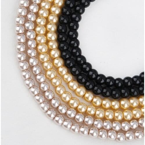 DoreenBeads Glass Loose Beads Round Light Coffee Color For Jewelry DIY Findings About 4mm Dia ,1 Strand(Approx 210 PCs/Strand)