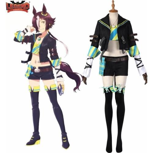 Umamusume Anime Pretty Derby Vodka Costume Uniform Full Set Cosplay Lovely Battle Uniforms Dress Halloween Carnival Party New