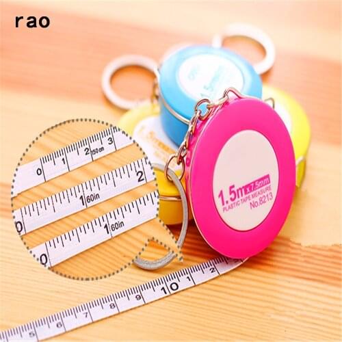 High quality 8213 Double sided Retractable Ruler Tape Measure 1.5M Tailor Seamstress Flexible Sewing Cloth Messure Accessaries