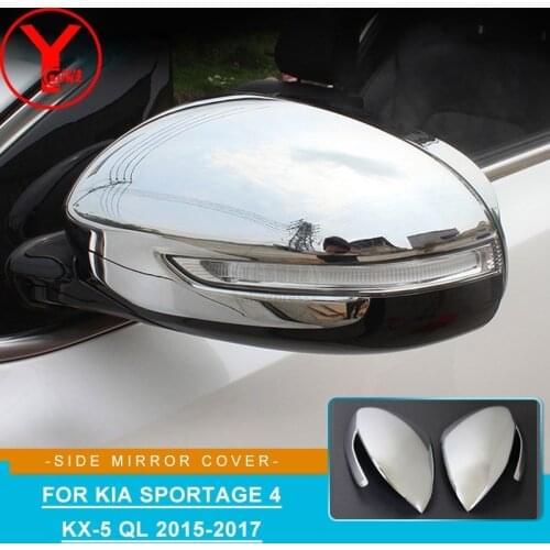 YCSUNZ ABS chrome rear view mirror cover For kia sportage 4 2017 ql kx5 2016 parts for kia sportage accessories 2015 2016 2017