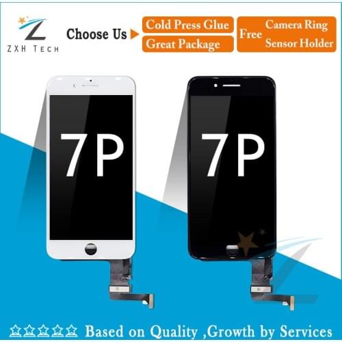 10PCS/LOT Alibaba China No Dead Pixel for iPhone 7 plus LCD Display With 3D Touch Screen Digitizer Assembly Replacement via DHL