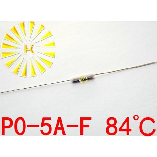 100% Original P0-5A-F 84 degree Thermal-Links 5A 250V Resistance Temperature Fuse x 500PCS