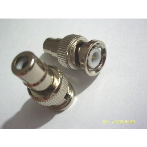 1000PCS BNC Male to RCA Female Coax Cable Connector Adapter F/M adapter New