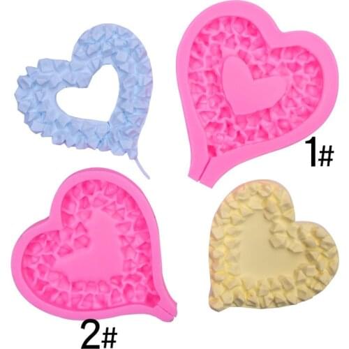11*10*1.5CM DIY Sugar Craft Cake Love Lollipop Silicone Mold Fondant Mold Cake Decorating Tools Gum Paste Mold