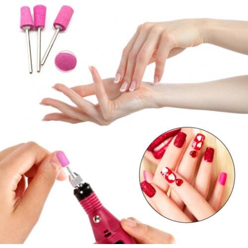 6/12 PCS/Set Nail File Drill Bits Set Portable Various Shapes Stone Steel Nail Polishing Grinding Head Electric Drill Bits Tools