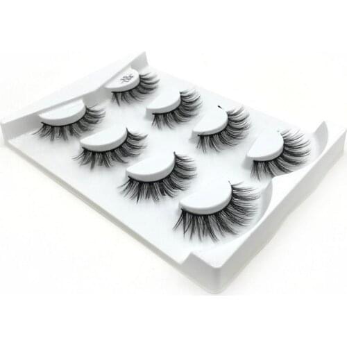 80 Pair mink eyelashes natural long 3d eyelashes 3d mink lashes hand made makeup false lashes