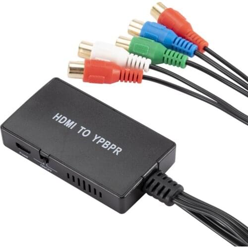 HDMI-Compatible To YPBPR Component Converter HDMI-Compatible To Component Adapter Support 720P 1080P Black