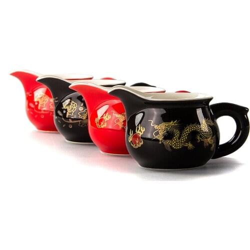 Golden dragon Gongdao Cup Mug Tea Set Teapot Chinese Kung Fu Tea Cup Set kettle Drankware Justice Cup Teapot Teaware