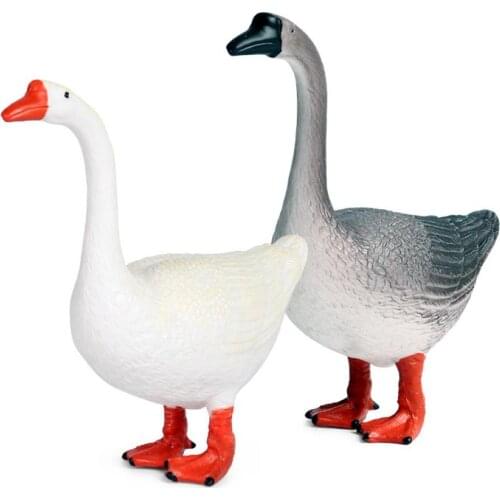 Kids Children Simulated Solid Wild Animal Swan Model Action Figure Collectible Toy Gift