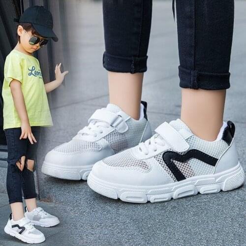 Zi Ning childrens sports shoe boys' big boy girl white tide Casual shoes for Kids 2020 spring new students running shoes