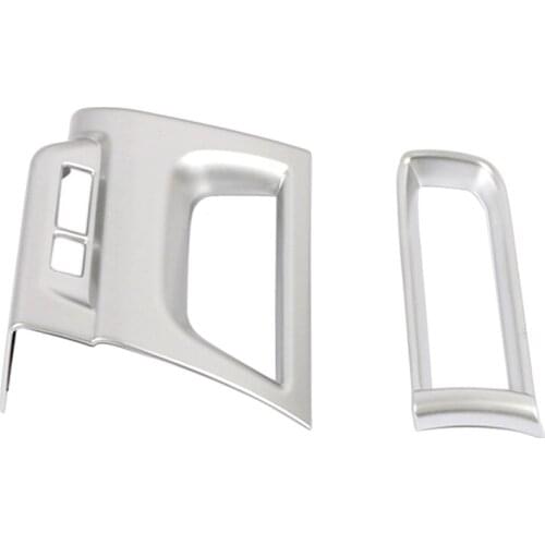 For Lexus UX UX200 UX250 2018-2021 2PCS Chrome ABS Dashboard Side Air Outlet Cover Trim Interior AC Air Vent Cover