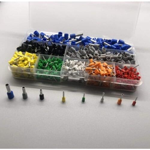 European tube type terminal set 800pcs tube type terminal crimping combination cold pressing terminal set