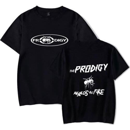 New Summer Fashion Men Women T Shirts PRODIGY Print Casual Hip Hop Tee Shirt Short Sleeve Round Neck Unisex T-shirt Clothes Tops