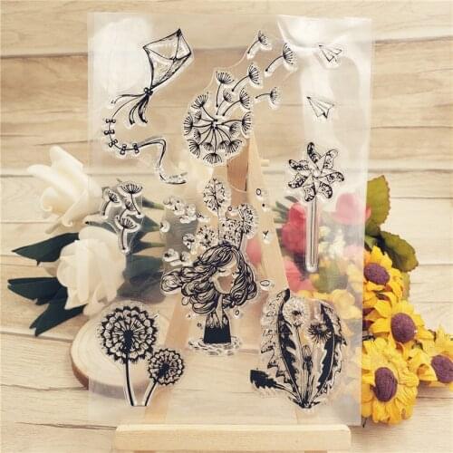 Hot sale kite Transparent Clear Stamps / Silicone Seals Roller Stamp for DIY scrapbooking photo album/Card Making