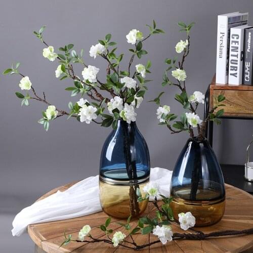 Artificial Flower Silk Plum Blossom Wintersweet Fake Plant Bouquet Home Wedding Hotel Table Window Decoration Accessories