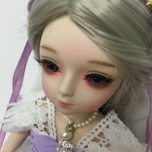 45cm 1/4 BJD Doll Girl Female Princess Free Face Makeup Set Eyes Full Set Ivita American Girl Doll Fashion Doll Movie & TV