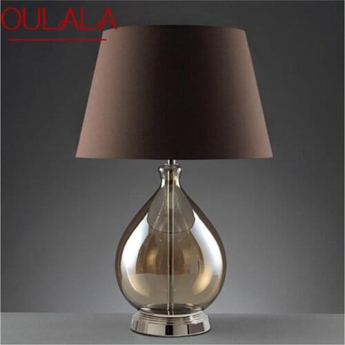 OULALA Postmodern Black Table Lamp Creative LED Decorative Desk Lighting for Home Bedside