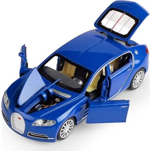 1/32 Bugatti Veyron 16C Galibier Diecast Metal Model Cars Alloy Electronic Car Toys Birthday Christmas Gift