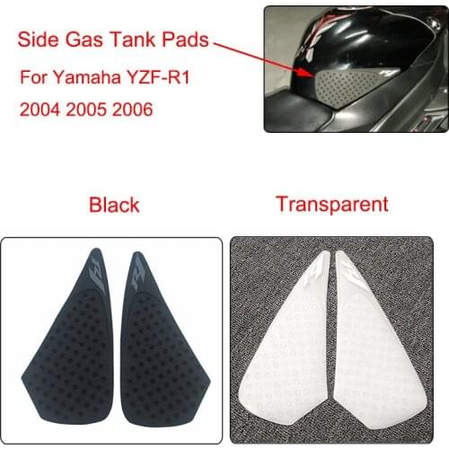 MTCLUB 2004 2005 2006 R1 YZF-R1 Motorcycle Anti slip Fuel Tank Pad Side Gas Knee Grip Traction Pads For Yamaha YZF R1 2004-2006