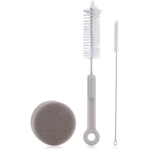 Cleaning Brush set Pet cat drinking fountain Long Handle Milk Bottle Cup Mug Sponge Washing Clean Brush Cleaner Tools