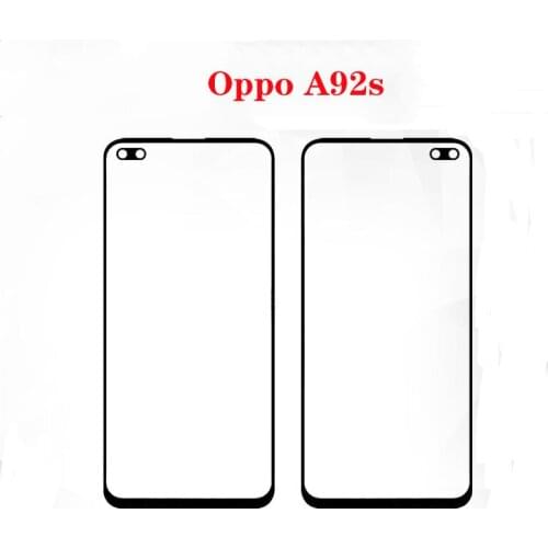 Original For Oppo A92s Front Outer Glass Top Lens Screen Panel Replacement