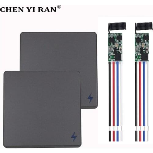 DC 3.7V 5V6V 7V 9V 12V Micro RF mini Relay Wireless Remote Control Switch Car LED Lamp Controller Receiver Transmitter Diy Kits