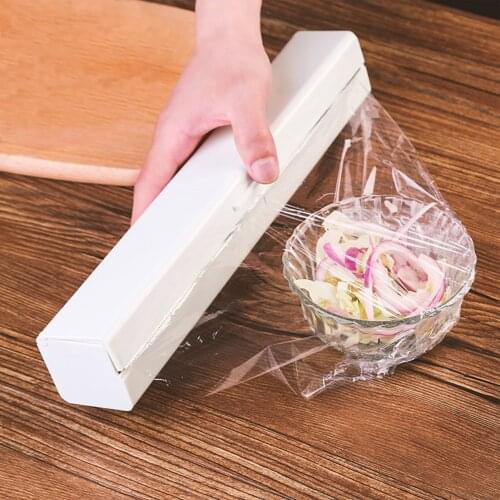 Plastic Wrap Cutter Foil Dispenser Food Wrap Dispenser Foil and Cling Film Cutter Reusable Film Cutting Preservative Film Cutter