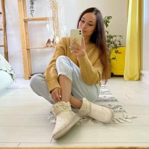 RUANDAI Women's Winter Boots