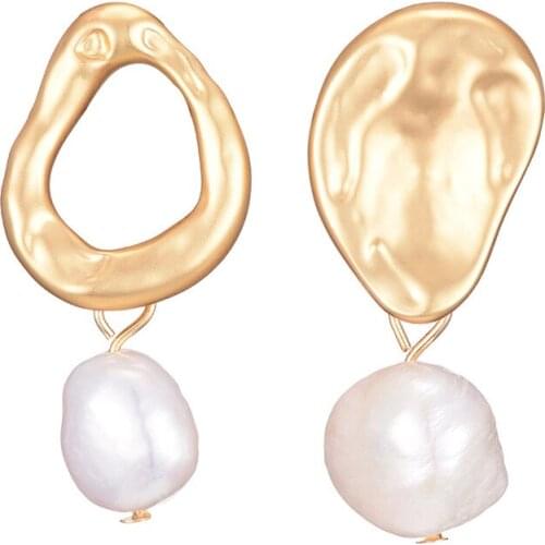 Alloy Pendant Earrings Fashion Pearl Women Trendy Earring Bohemian Wedding Luxury Jewelry brincos 2019
