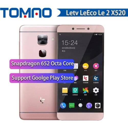 Original 5.5" Letv LeEco Le 2 X520 Cell Phone Snapdragon 652 Octa Core Mobile Phone 3GB 32GB 1920x1080 16MP Android Fingerprint