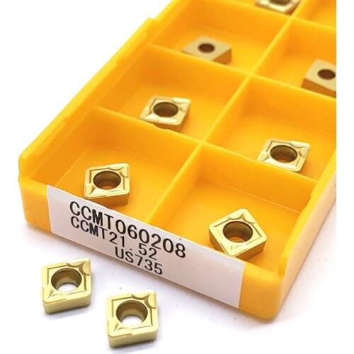 CCMT060204 CCMT060208 VP15TF UE6020 US735 CNC Lathe Tools with Carbide Inserts CCMT 060204 060208 High Quality Turning Tool