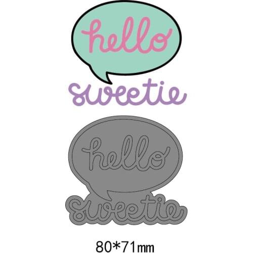 Cartoon letter Metal Die Cut Cutting Dies For DIY Scrapbooking English Word Embossing Decorative Crafts Photo Album Paper Cards