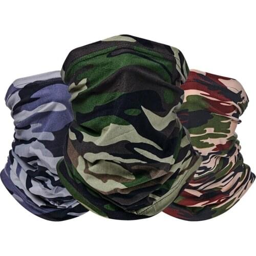 Outdoor Balaclava Bandana Uv Biker Cover Scarf Seamless Magic Headband Camouflage Neck Gaiter Face Cover Headwear