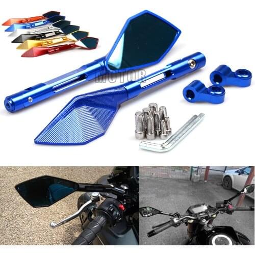 CNC Universal Motorcycle Rearview Rear View Side Mirrors For Yamaha YZF R1/R125/R15/R1M/R25/R3/R6 BMW Kawasaki Honda Suzuki